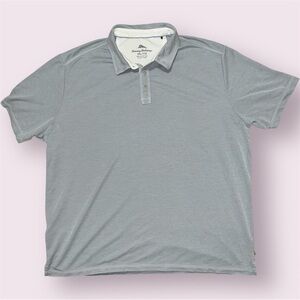 Tommy Bahama Shoreline Surf Polo Shirt Mens XXL Short Sleeve Gray